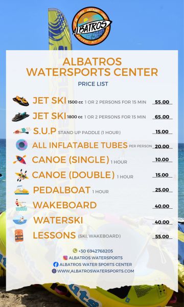Albatros Price list